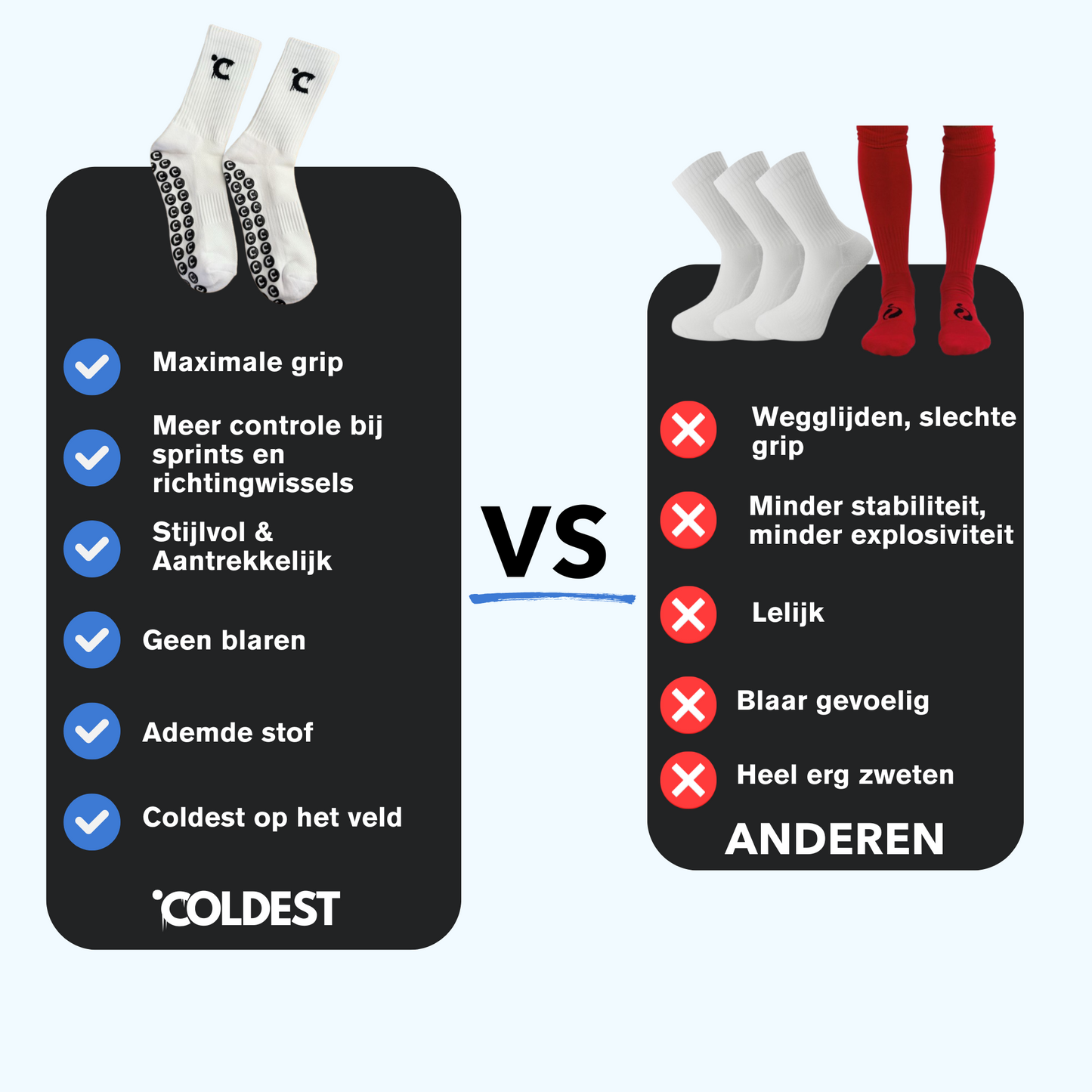 Coldest - Gripsokken